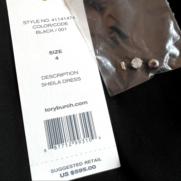NWT Tory Burch Sheila Embellished Dress - Picture 11 of 13